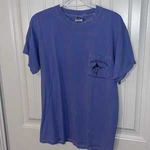 Purple captain Zeds bait and tackle shirt M